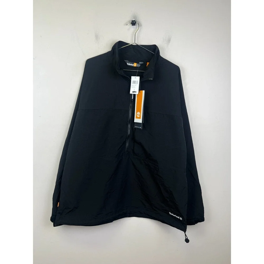 Timberland Mens Benton Trail Quarter Zip Pullover Jacket Black XL TB0A5VDF001